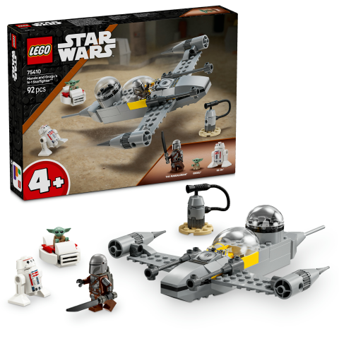 LEGO® Star Wars™ Mando ve Grogu'nun N-1 Starfighter™’ı Yapım Oyuncağı 75410