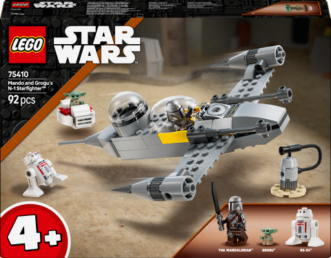LEGO® Star Wars™ Mando ve Grogu'nun N-1 Starfighter™’ı Yapım Oyuncağı 75410