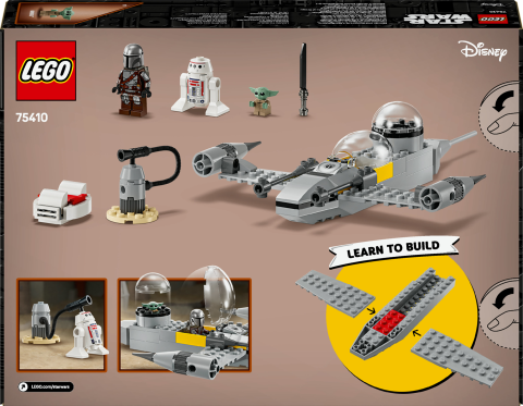 LEGO® Star Wars™ Mando ve Grogu'nun N-1 Starfighter™’ı Yapım Oyuncağı 75410