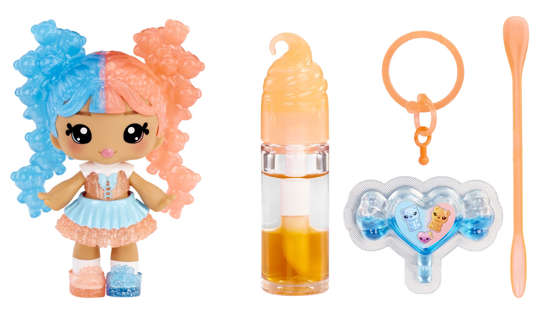 Yummiland Gwen Gummybear Bebeği ve Dudak Parlatıcısı - Gizemli Renk Serisi