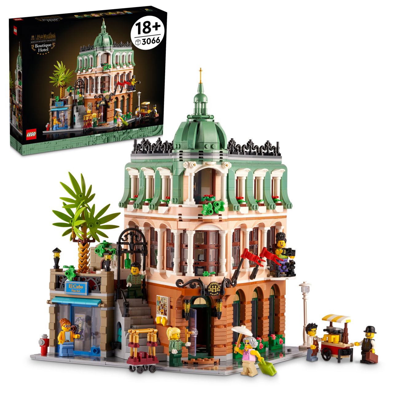 LEGO® Butik Otel 10297 - Sürprizlerle Dolu, Detaylı ve Sergilenebilen bir Otel Model Yapım Seti (3066 Parça)