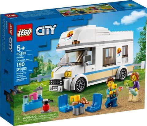 LEGO® City Tatilci Karavanı 60283 Yapım Seti; Çocuklar için Harika bir Tatil Oyuncağı (190 Parça)