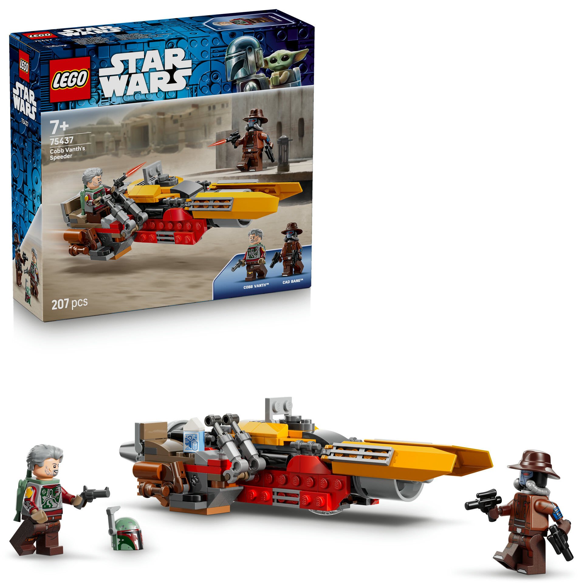 LEGO® Star Wars: The Mandalorian™ Cobb Vanth'ın Hız Motoru 75437