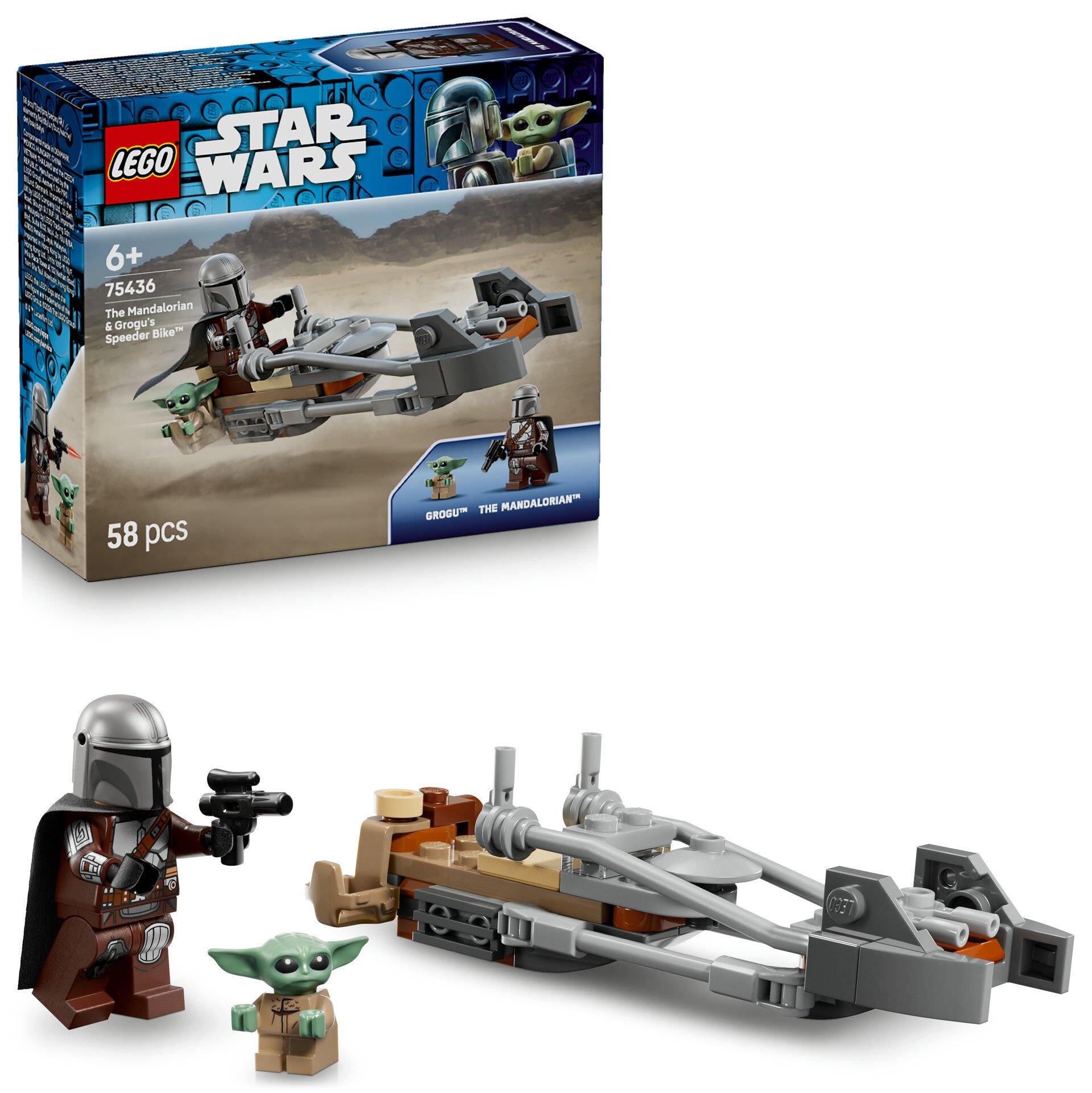 LEGO® Star Wars™ Mandalorian ve Grogu'nun Hız Motoru 75436