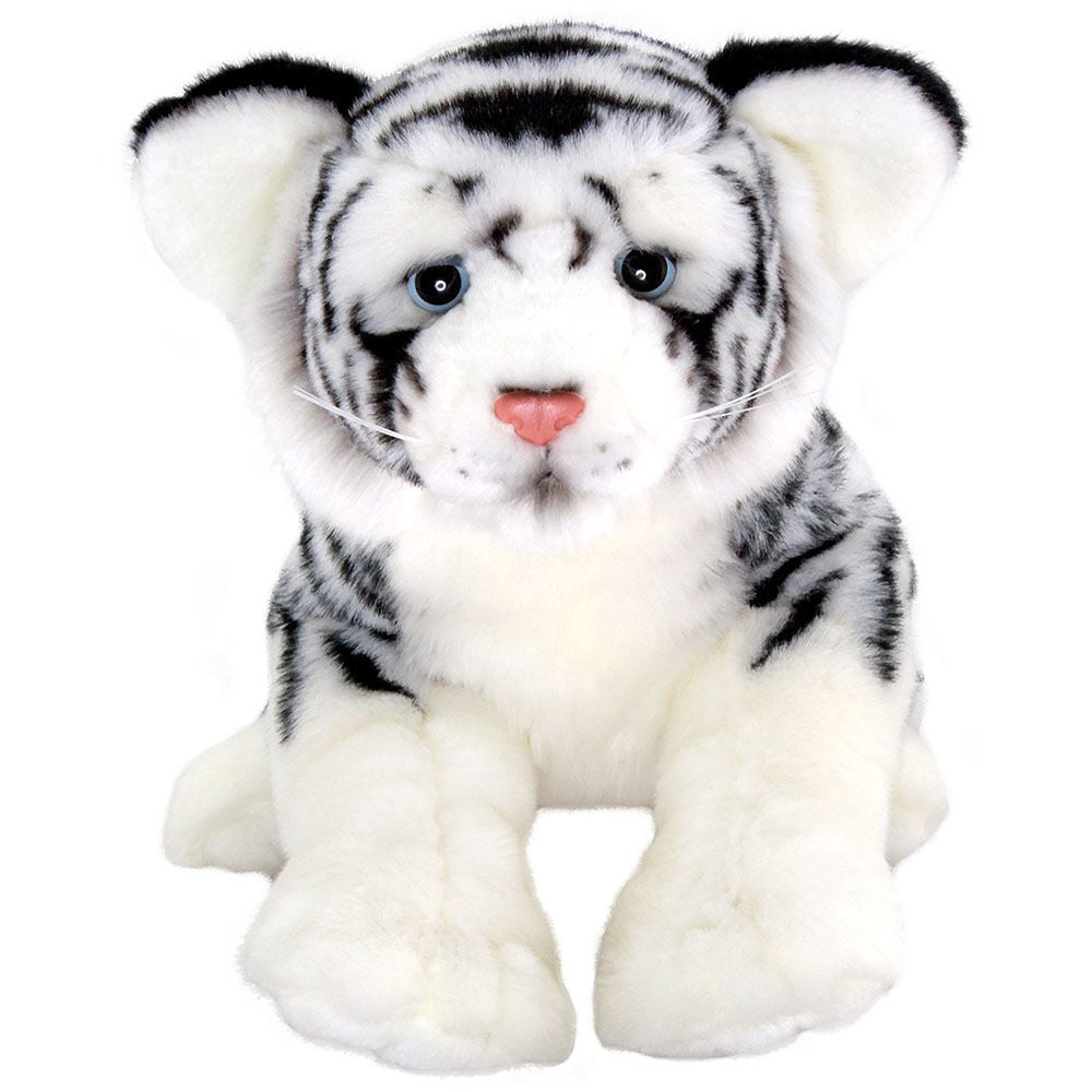 Animals Of The World Floppy Beyaz Kaplan Peluş Oyuncak 30 cm