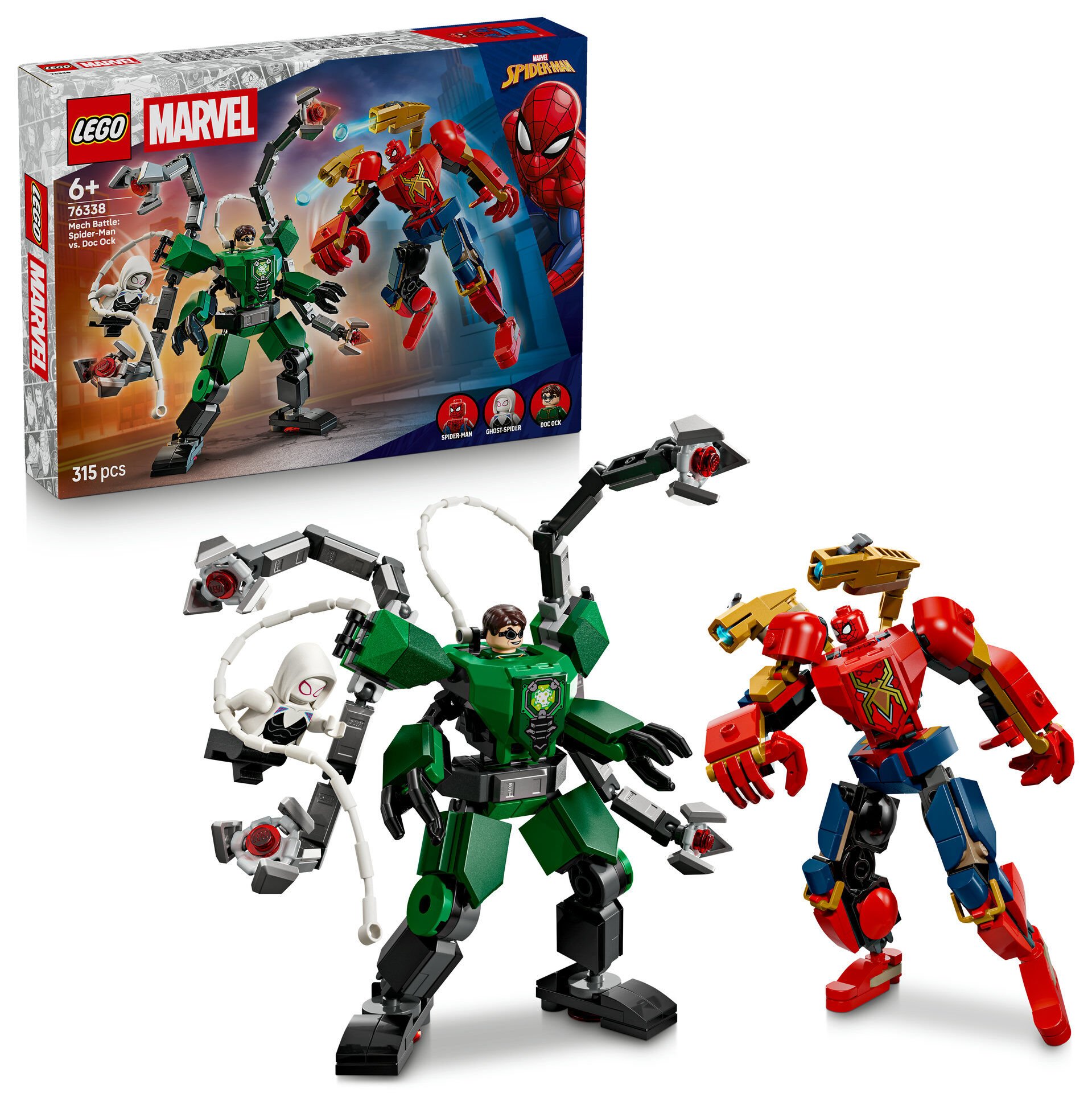 LEGO® ǀ Marvel Robot Savaşı: Örümcek Adam vs. Dr. Oktopus 76338