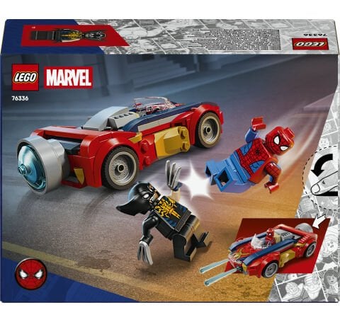 LEGO® ǀ Marvel Örümcek Adam Arabası vs. Venom Wolverine 76336