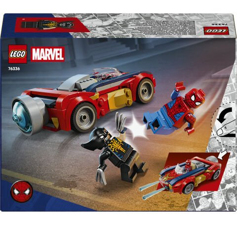 LEGO® ǀ Marvel Örümcek Adam Arabası vs. Venom Wolverine 76336