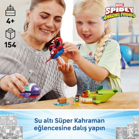 LEGO Marvel Spidey Ve Arkadaşları Spidey: Su Altı Araçları 11207