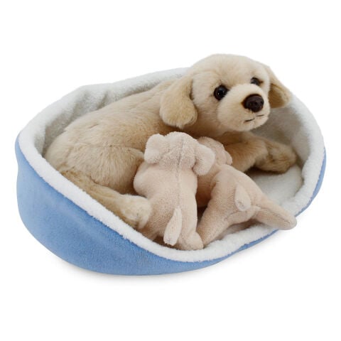 Animals Of The World Sepette Yavrulu Labrador Peluş Oyuncak