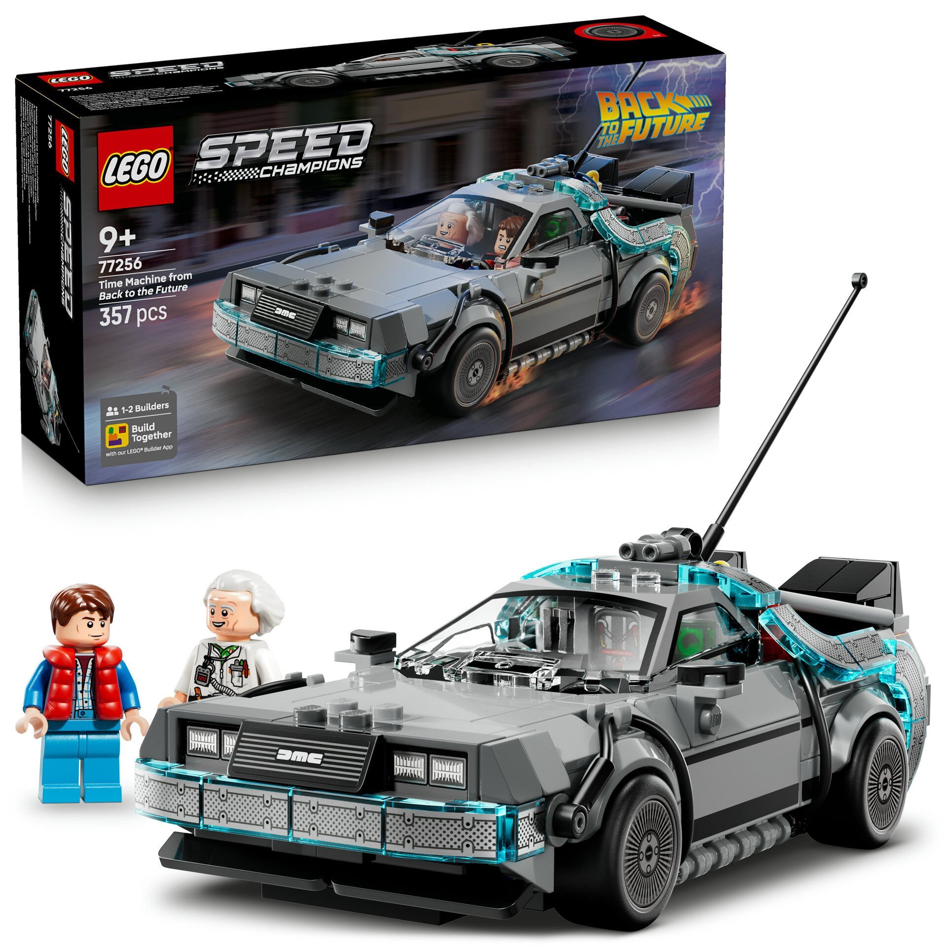 LEGO® Speed Champions Geleceğe Dönüş’ten Zaman Makinesi 77256