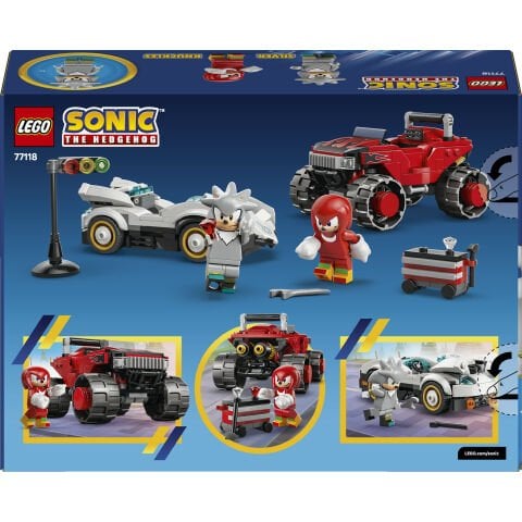 LEGO® Sonic™ Silver’ın Arabası vs Knuckles Canavar Kamyonu 77118