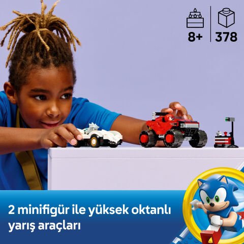 LEGO® Sonic™ Silver’ın Arabası vs Knuckles Canavar Kamyonu 77118