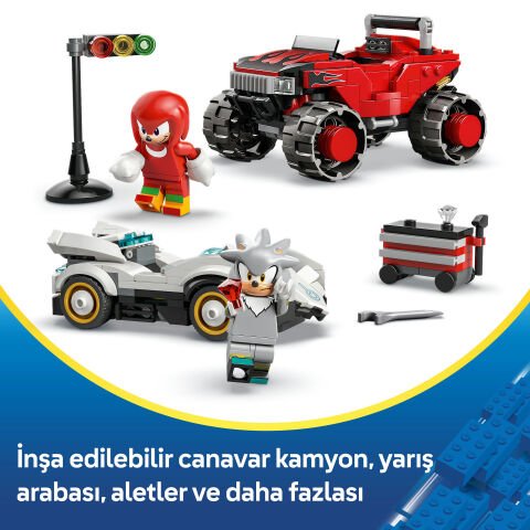 LEGO® Sonic™ Silver’ın Arabası vs Knuckles Canavar Kamyonu 77118