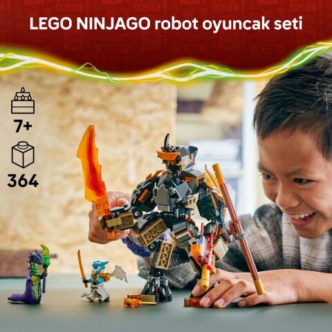 LEGO® NINJAGO® Cole’un Görev Robotu ve Ejderha Zane 71854