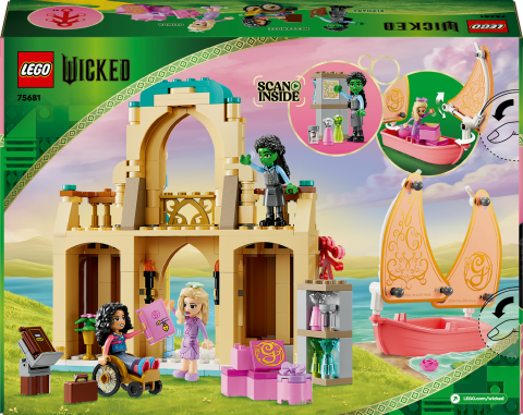 LEGO® Wicked Glinda, Elphaba ve Nessarose, Shiz Üniversitesi’nde Yapım Seti 75681