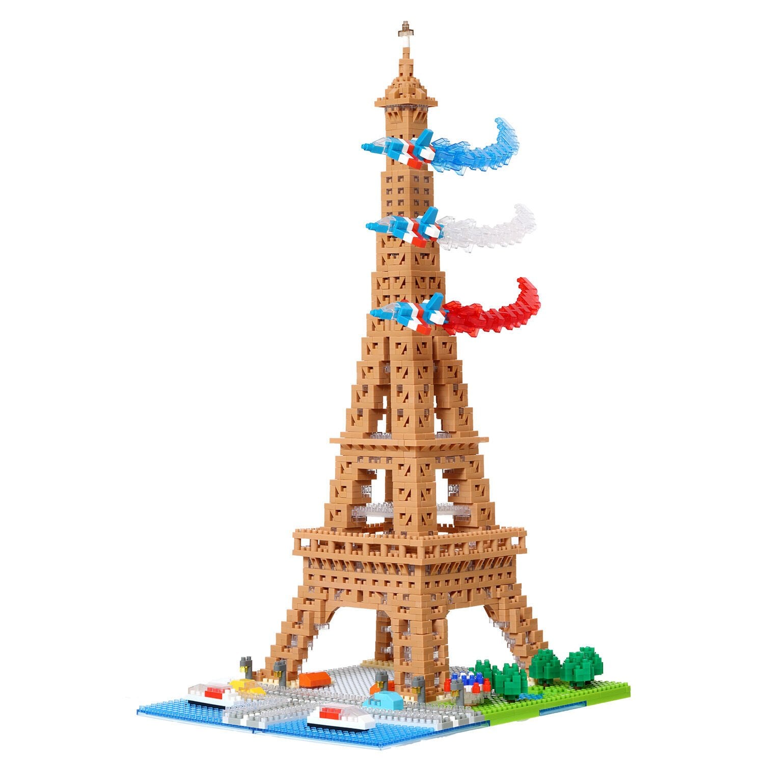 Paris Eyfel Kulesi ve Sen Nehri Çevresi Deluxe Nanoblock