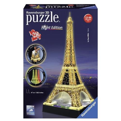 Ravensburger 3 Boyutlu Plastik Puzzle Işıklı Eyfel-125791