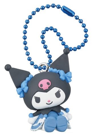 Twinchees My Melody ve Kuromi Mavi Şirin Elbiseli Anahtarlık Figür Serisi