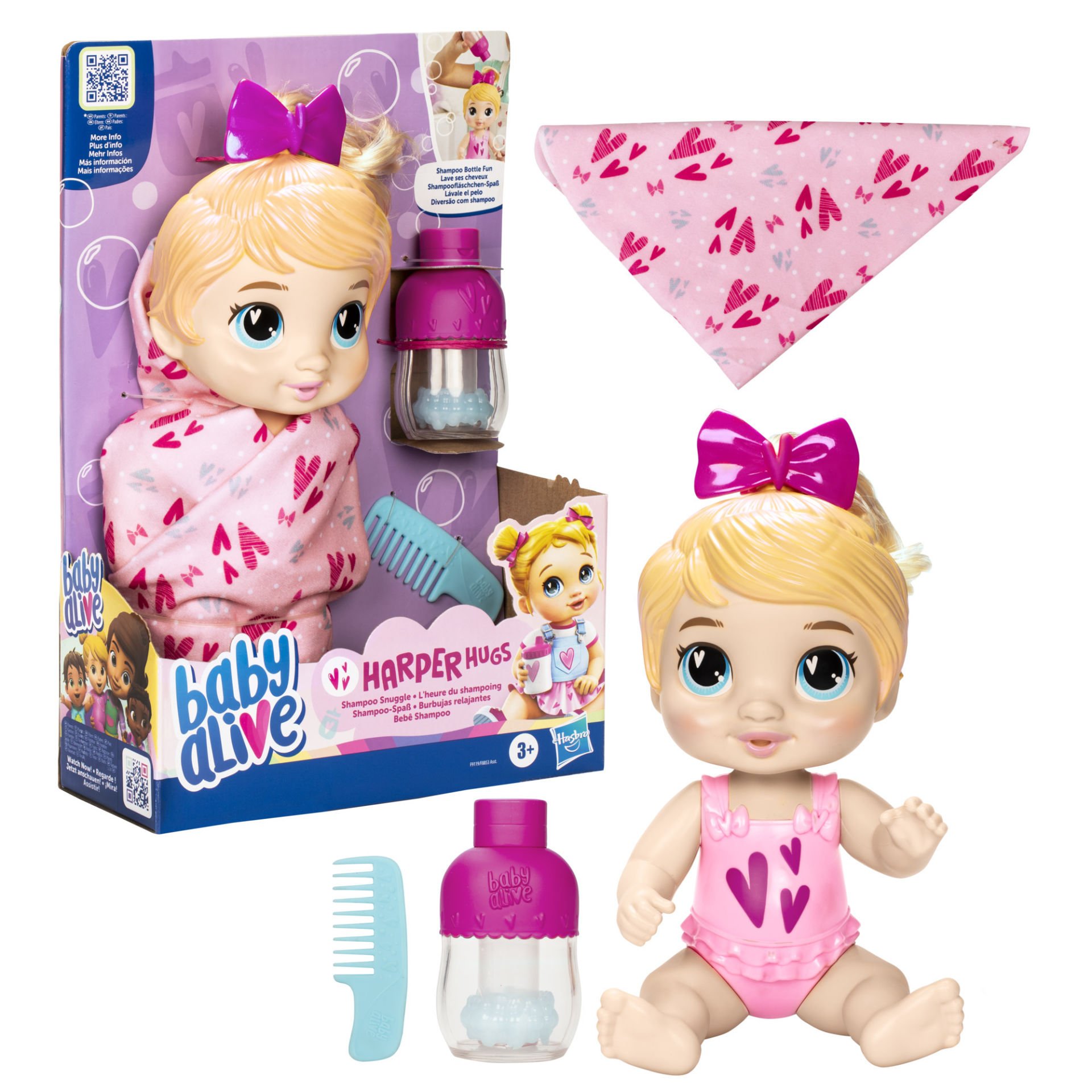 Baby Alive Bebeğimle Şampuan Eğlencesi - Sarışın