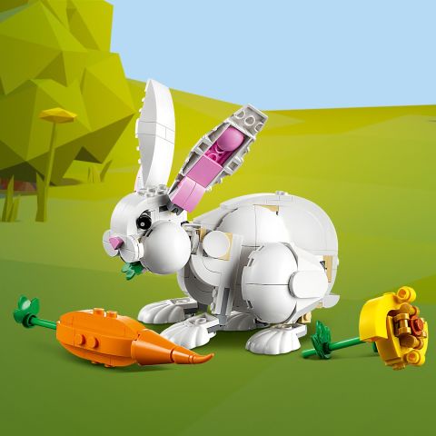 LEGO® Creator 3’ü 1 Arada Beyaz Tavşan 31133 Oyuncak Yapım Seti (258 Parça)