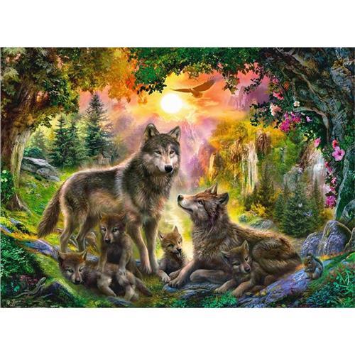Ravensburger 500 Parçalı Puzzle Kurt Ailesi