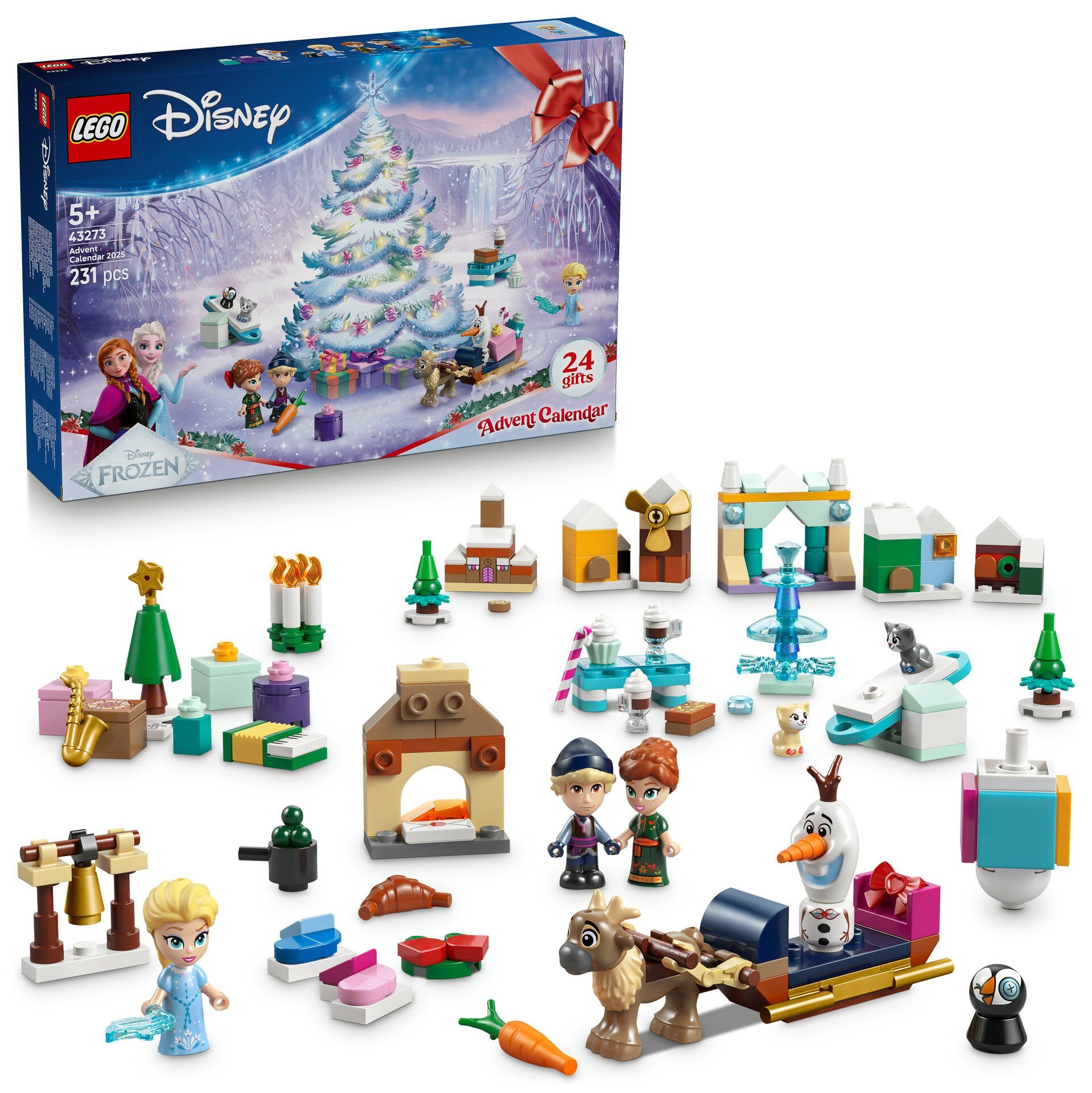 LEGO® ǀ Disney Karlar Ülkesi 2025 Yılbaşı Takvimi Oyuncak Yapım Seti 43273