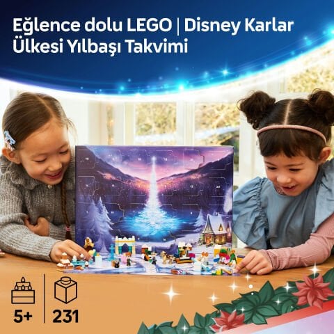 LEGO® ǀ Disney Karlar Ülkesi 2025 Yılbaşı Takvimi Oyuncak Yapım Seti 43273