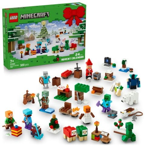 LEGO® Minecraft® 2025 Yılbaşı Takvimi, Çocuklar için Yılbaşı Hediyesi 21280