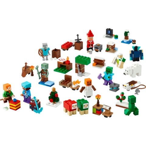 LEGO® Minecraft® 2025 Yılbaşı Takvimi, Çocuklar için Yılbaşı Hediyesi 21280