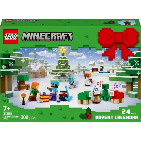 LEGO® Minecraft® 2025 Yılbaşı Takvimi, Çocuklar için Yılbaşı Hediyesi 21280