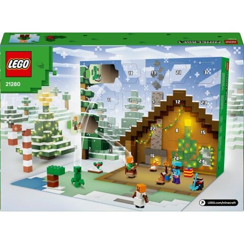 LEGO® Minecraft® 2025 Yılbaşı Takvimi, Çocuklar için Yılbaşı Hediyesi 21280