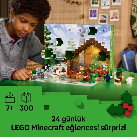LEGO® Minecraft® 2025 Yılbaşı Takvimi, Çocuklar için Yılbaşı Hediyesi 21280