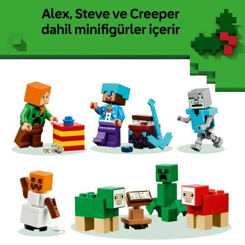 LEGO® Minecraft® 2025 Yılbaşı Takvimi, Çocuklar için Yılbaşı Hediyesi 21280