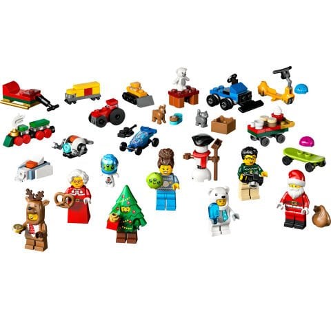 LEGO® City 2025 Yılbaşı Takvimi, 5 Yaş ve Üzeri Çocuklar için Yılbaşı Hediyesi 60475