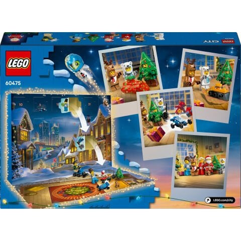 LEGO® City 2025 Yılbaşı Takvimi, 5 Yaş ve Üzeri Çocuklar için Yılbaşı Hediyesi 60475