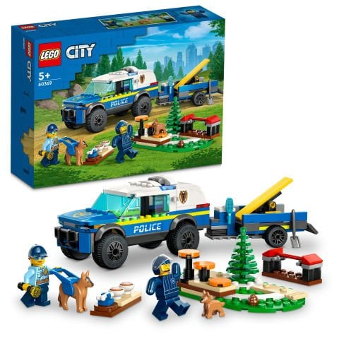 LEGO® City Mobil Polis Köpeği Eğitimi 60369 Oyuncak Yapım Seti (197 Parça)