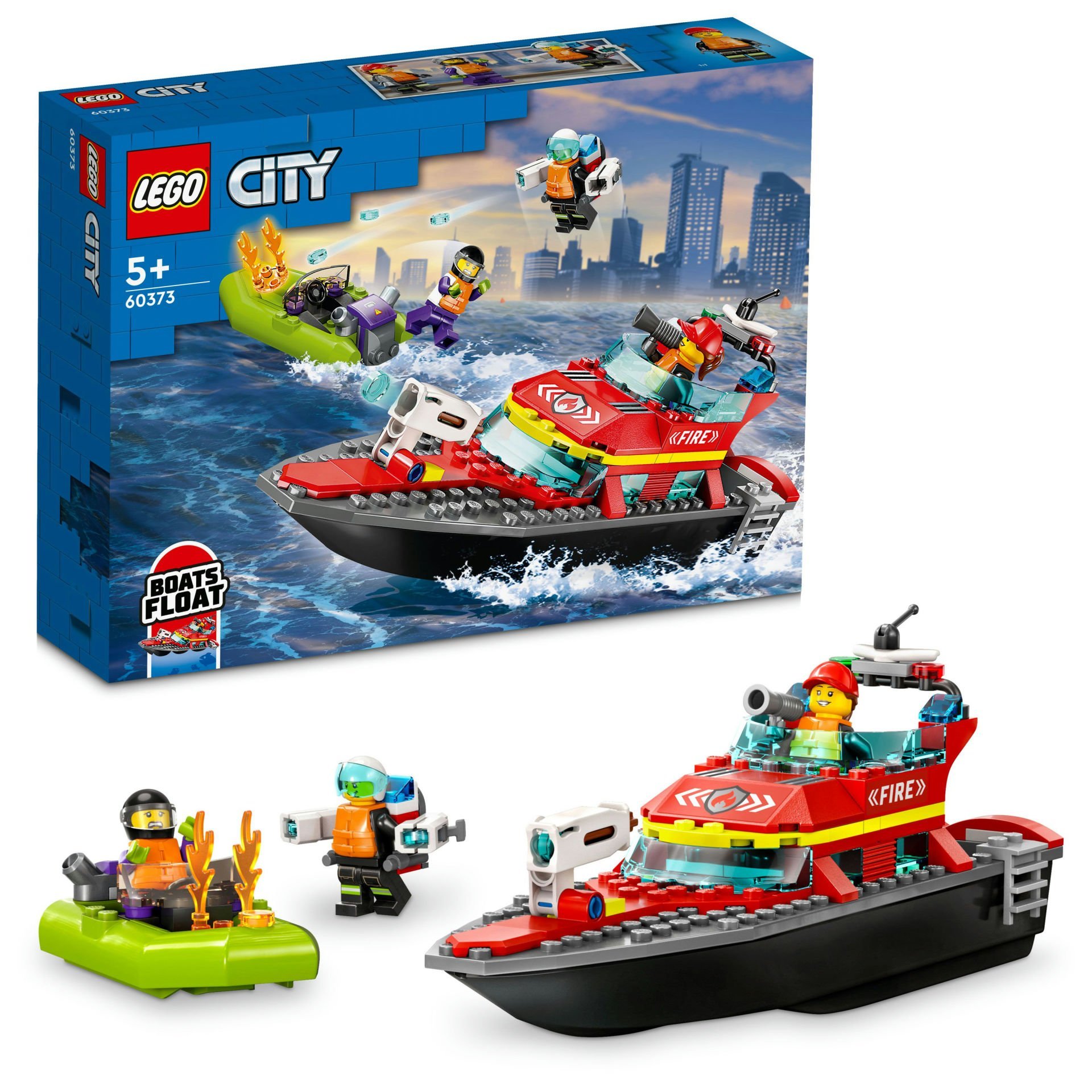 LEGO® City İtfaiye Kurtarma Teknesi 60373 Oyuncak Yapım Seti