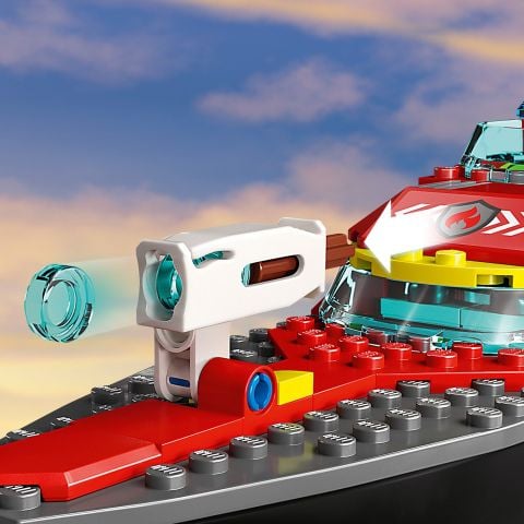 LEGO® City İtfaiye Kurtarma Teknesi 60373 Oyuncak Yapım Seti