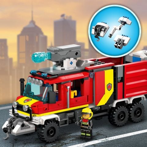 LEGO® City İtfaiye Komuta Kamyonu 60374 Oyuncak Yapım Seti (502 Parça)