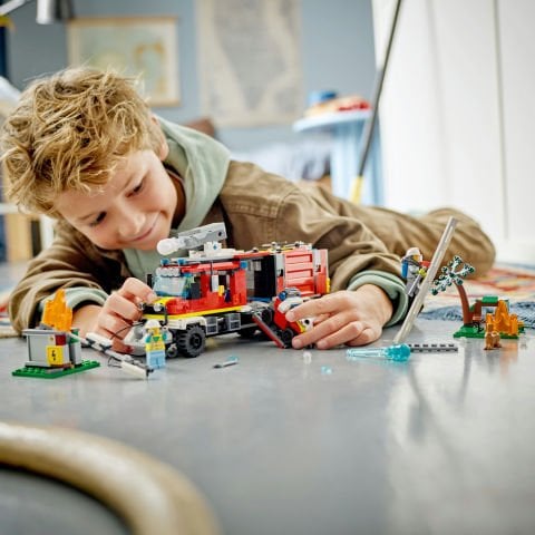 LEGO® City İtfaiye Komuta Kamyonu 60374 Oyuncak Yapım Seti (502 Parça)