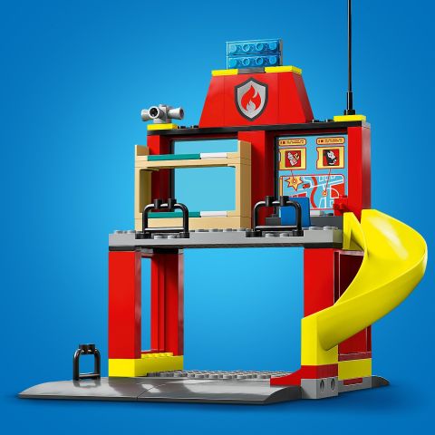 LEGO® City İtfaiye Merkezi ve İtfaiye Kamyonu 60375 Oyuncak Yapım Seti