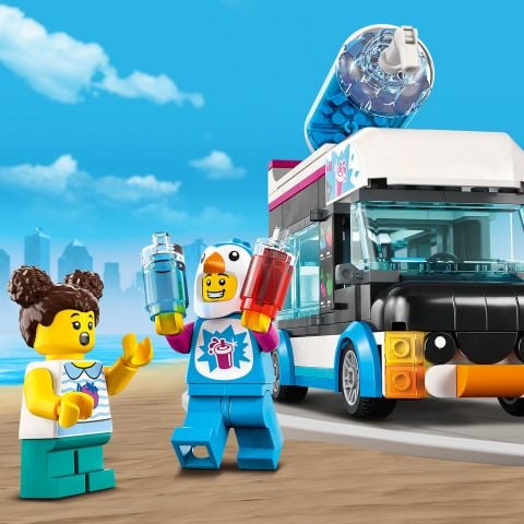 LEGO® City Penguen Buzlaş Arabası 60384 Oyuncak Yapım Seti (194 Parça)