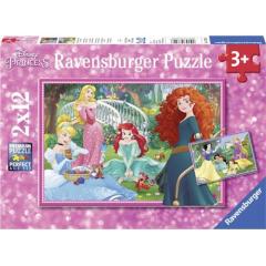Ravensburger 2x12 Parçalı Puzzle WD Princess-076208