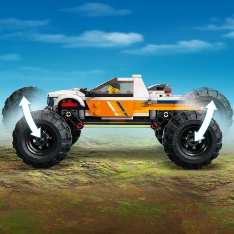 LEGO® City 4x4 Arazi Aracı Maceraları 60387 Oyuncak Yapım Seti (252 Parça)