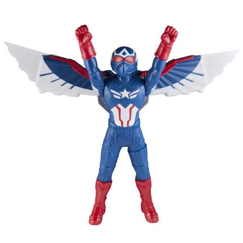 Marvel Avengers Captain America: Brave New World Uçuş Modu Figürü, 9'' (22 cm), 4+ Yaş