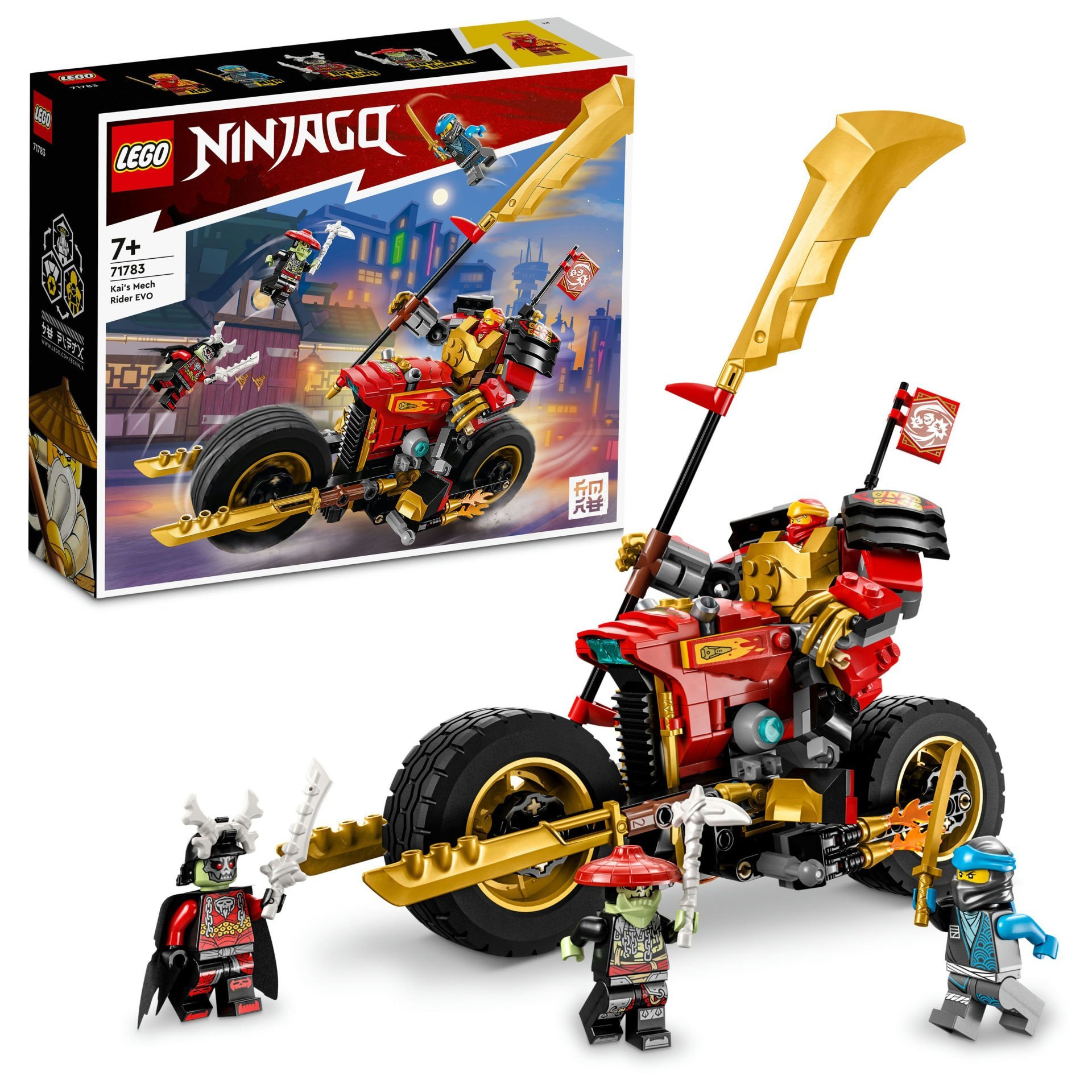 LEGO® NINJAGO® Kai’nin Robot Motosikleti EVO 71783 Oyuncak Yapım Seti (312 Parça)
