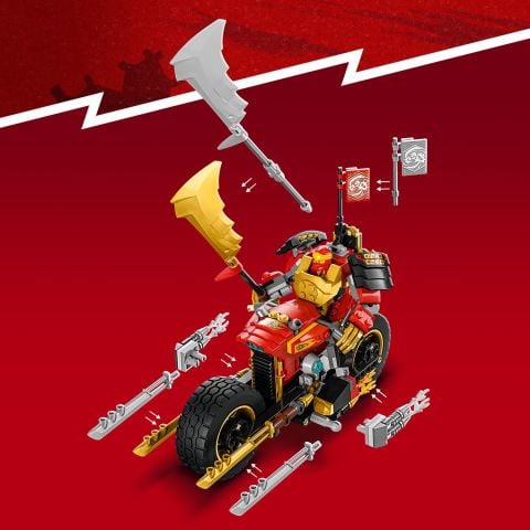 LEGO® NINJAGO® Kai’nin Robot Motosikleti EVO 71783 Oyuncak Yapım Seti (312 Parça)