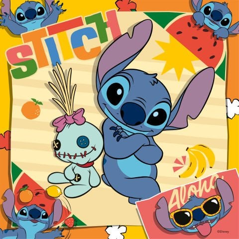3x49p Puzzle Disney Stitch