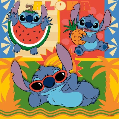 3x49p Puzzle Disney Stitch